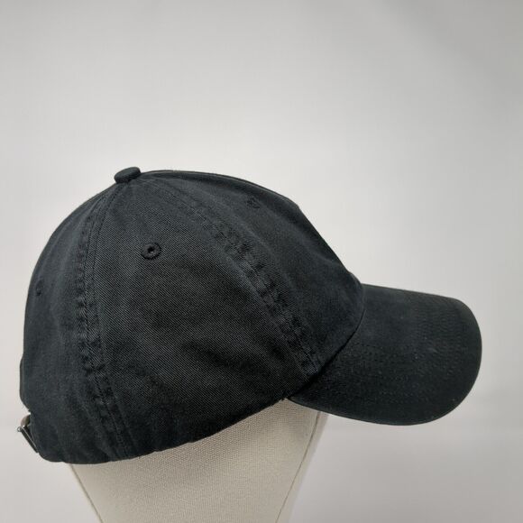 Bar Gernika Slideback Hat Black One Size Adjustable 6 Panel Fahrenheit - Picture 4 of 8